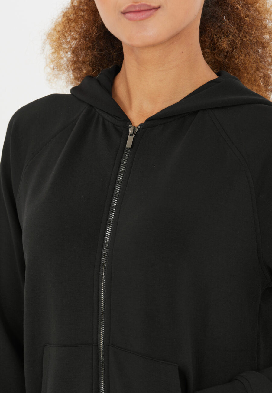 Athlecia Jacey Warm Full Zip Sweatshirt, Black - Image 5