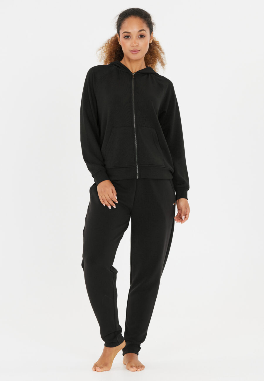 Athlecia Jacey Warm Full Zip Sweatshirt, Black - Image 7