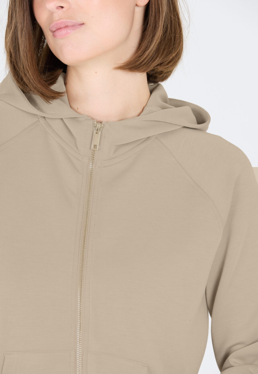 Athlecia Jacey Warm Full Zip Sweatshirt, Vintage Khaki - Image 5