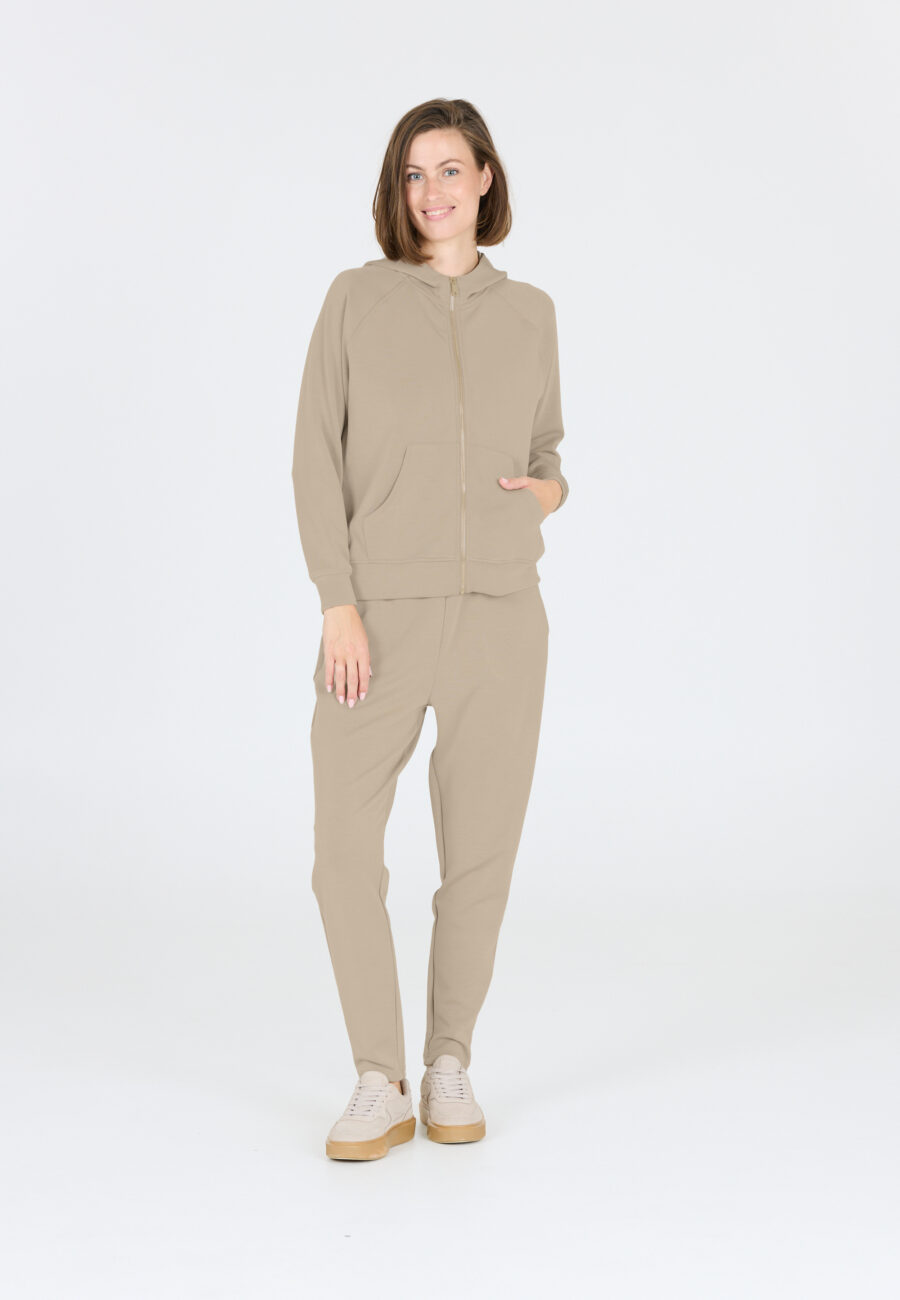 Athlecia Jacey Warm Full Zip Sweatshirt, Vintage Khaki - Image 8
