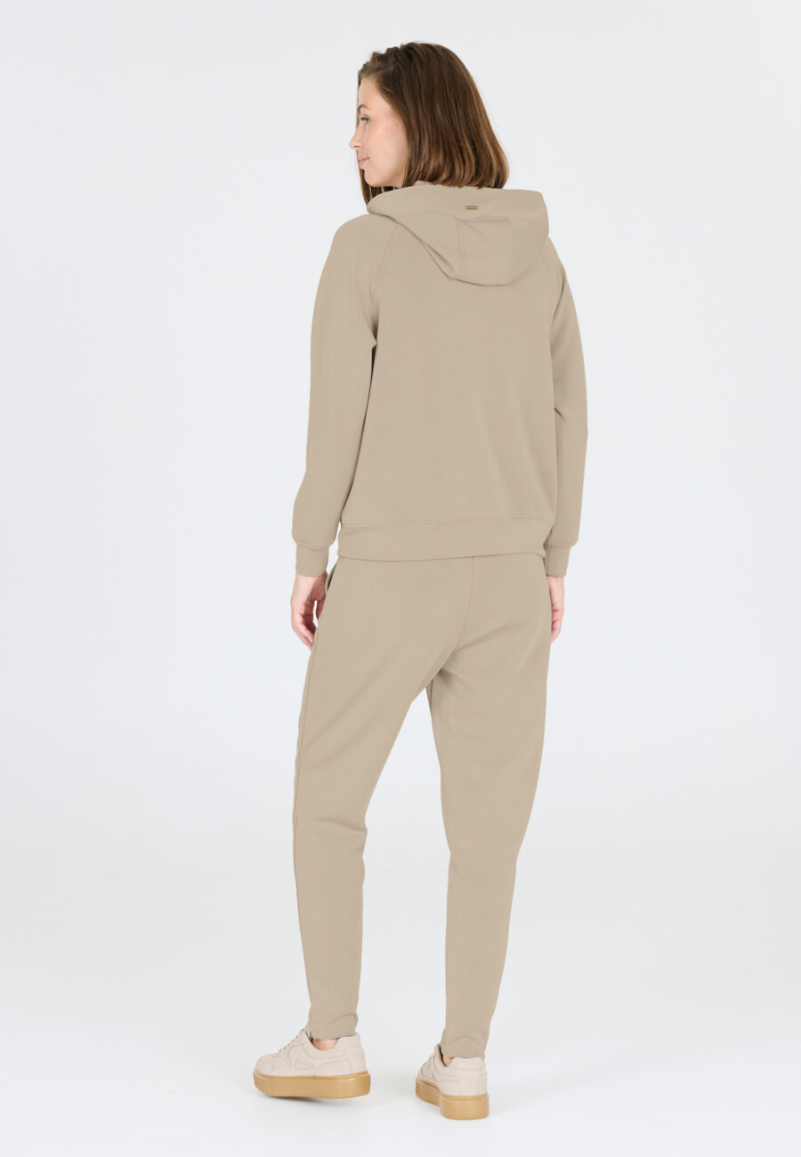 Athlecia Jacey Warm Full Zip Sweatshirt, Vintage Khaki - Image 9