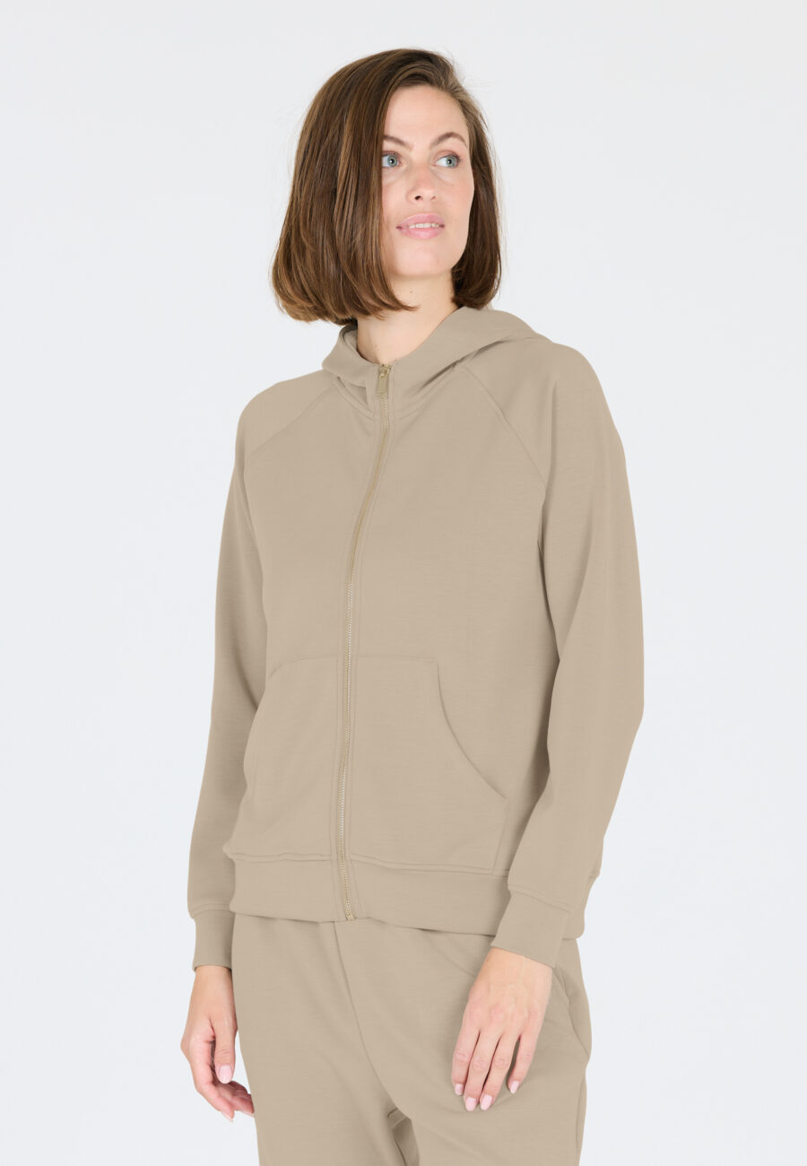 Athlecia Jacey Warm Full Zip Sweatshirt, Vintage Khaki