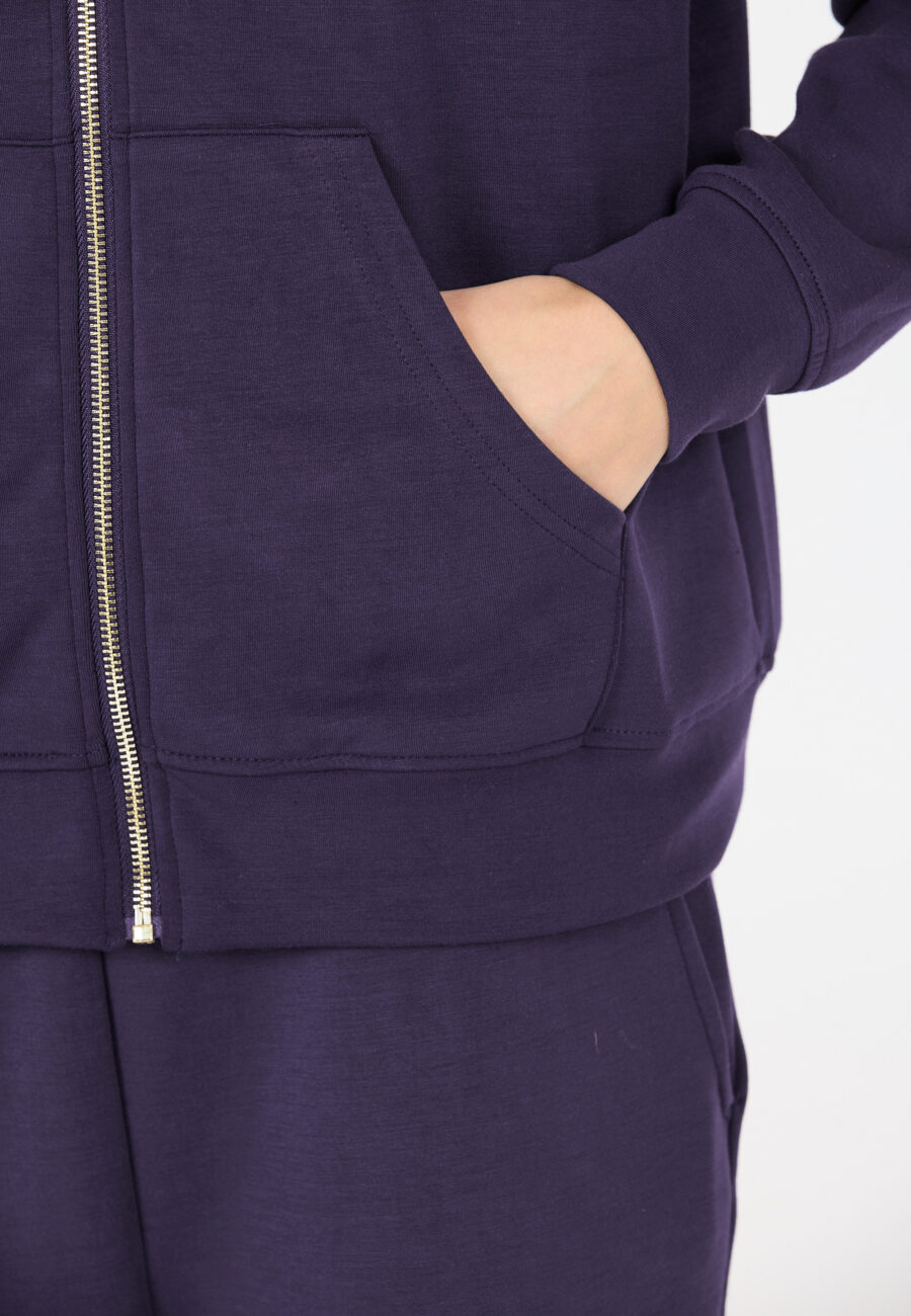 Athlecia Jacey Warm Full Zip Sweatshirt, Eclipse - Image 6