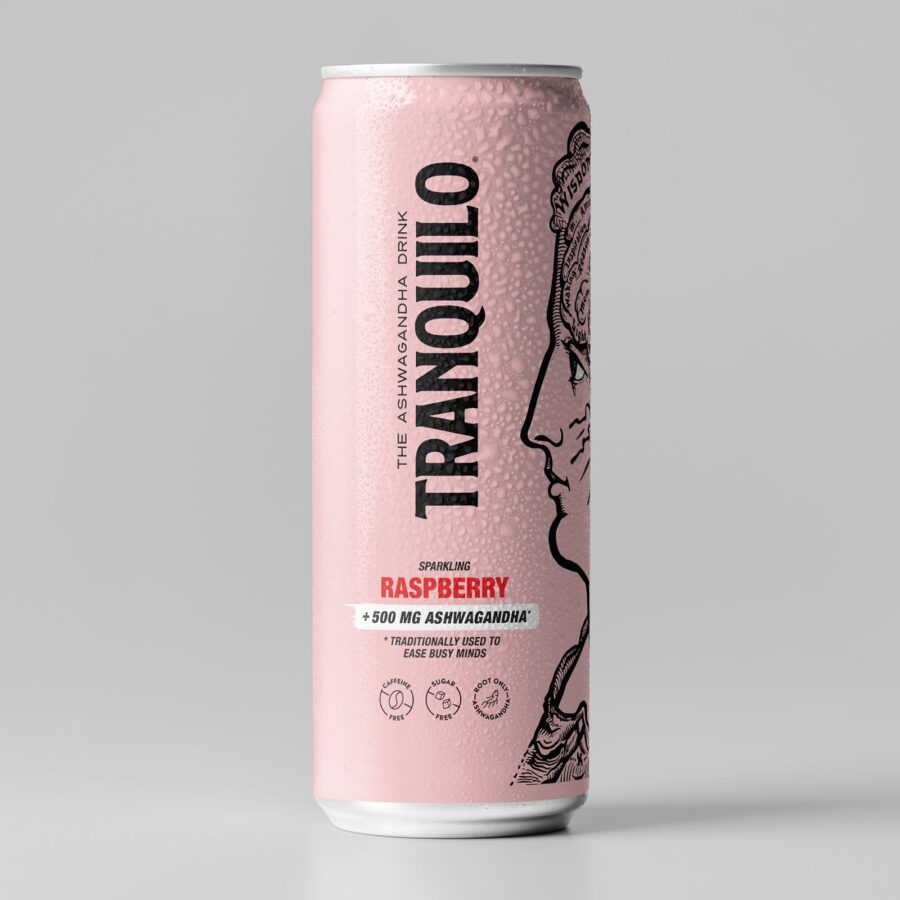 Tranquilo Raspberry Ashwaganda drink – 12 pack