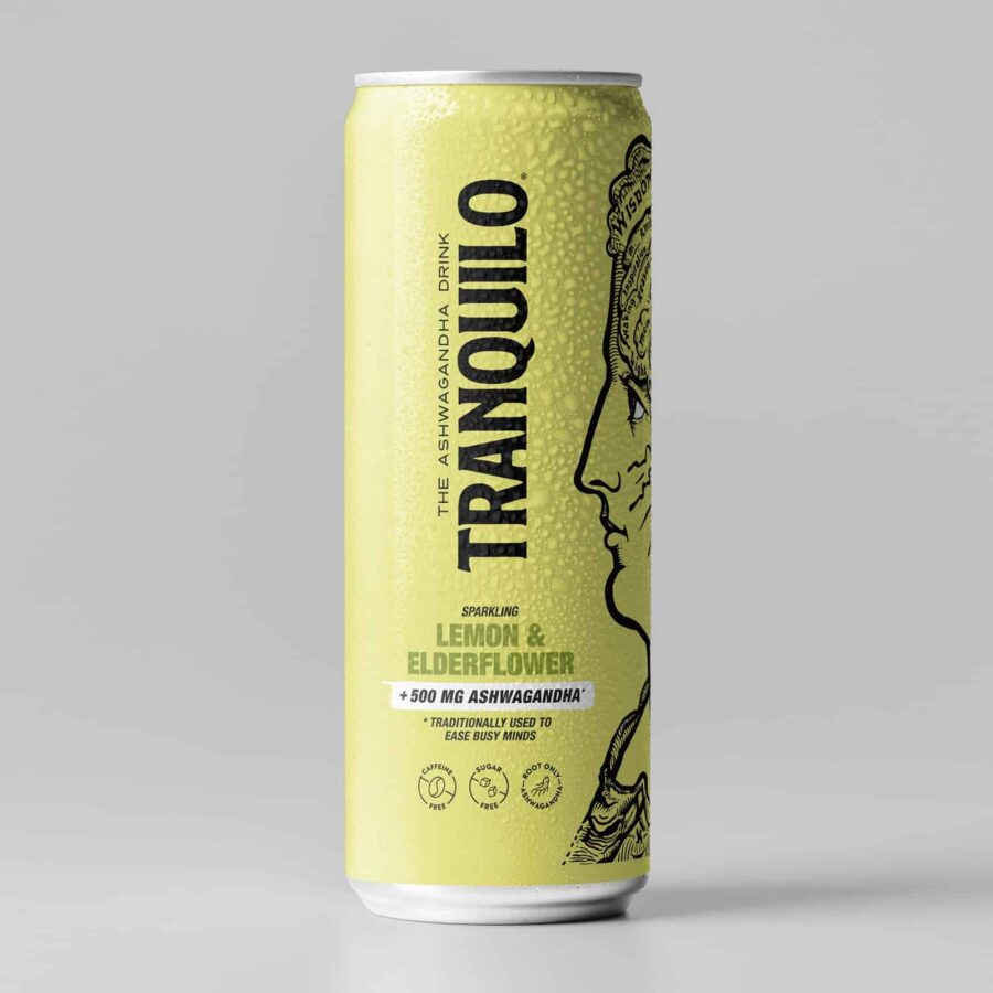 Tranquilo Lemon & elderflower Ashwaganda drink - 12 pack - Image 3