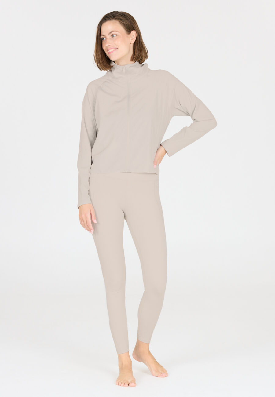 Athlecia Aliya High Waist Pocket Leggings, Lunar Rock - Image 4