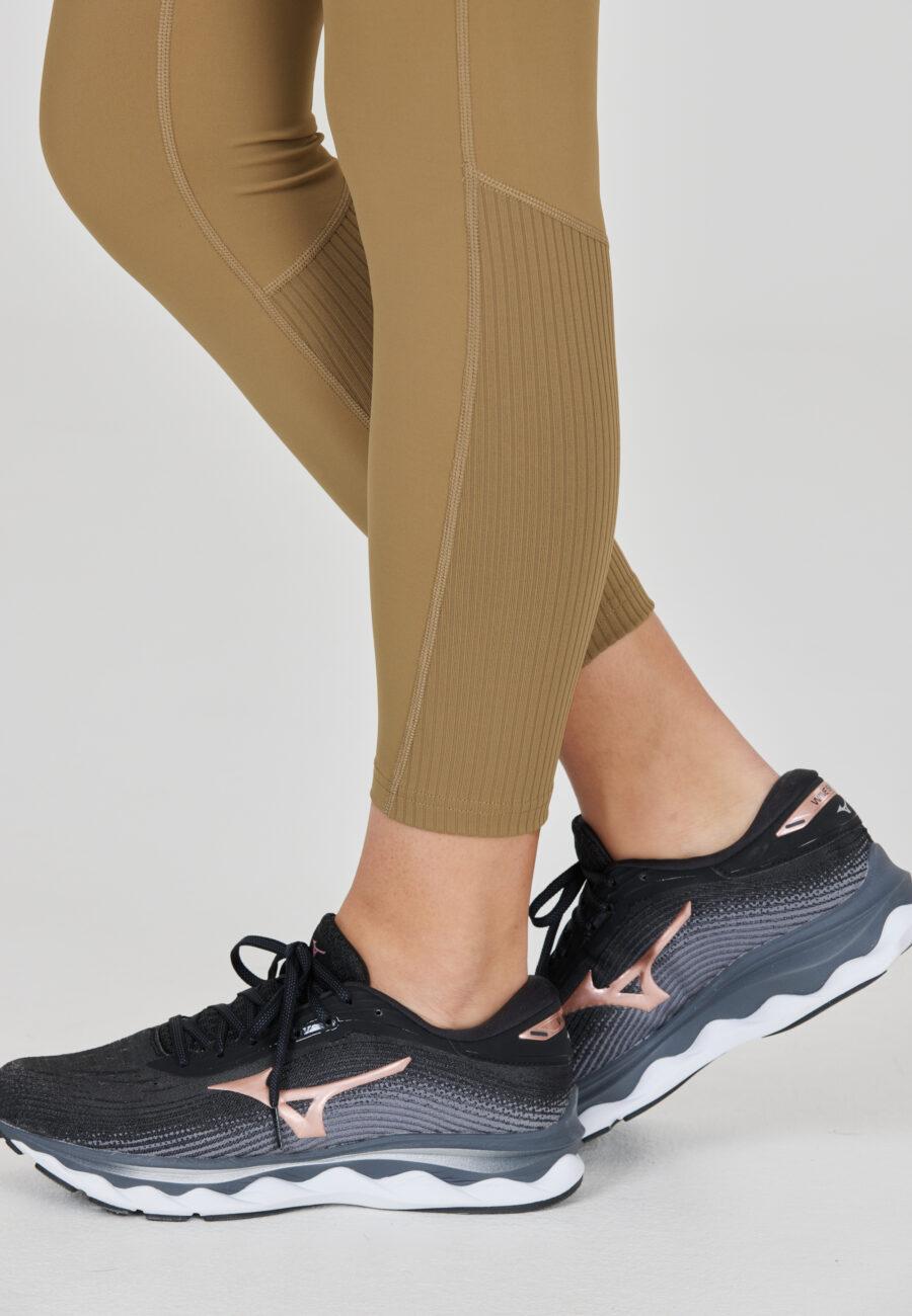 Athlecia Aliya High Waist Pocket Leggings, Sepia Tint - Image 3