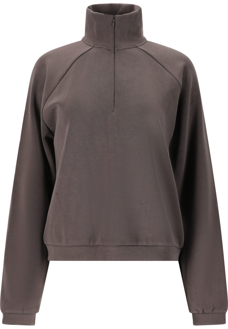 Athlecia Elaina Stylish Comfort Sweatshirt, Dark Concrete - Image 2