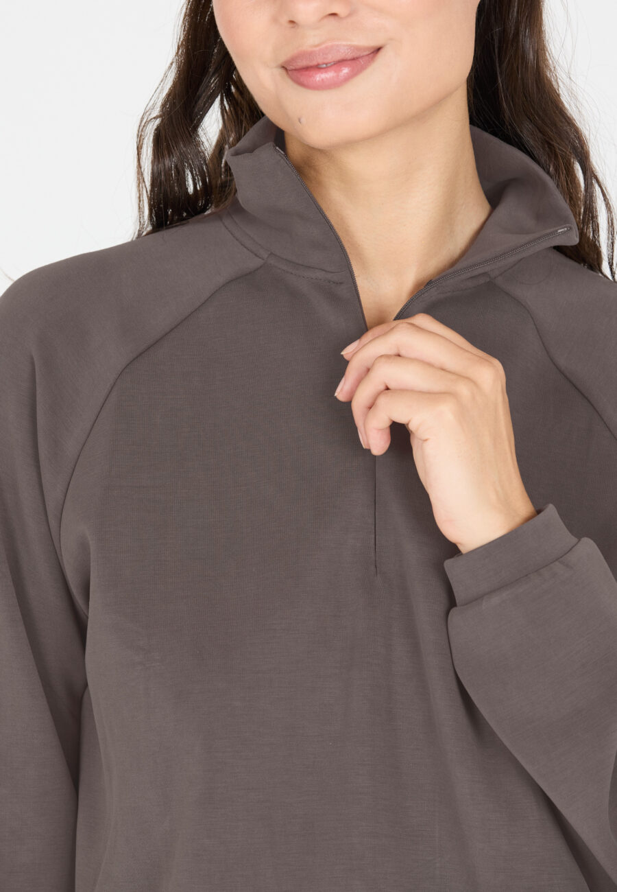 Athlecia Elaina Stylish Comfort Sweatshirt, Dark Concrete - Image 5