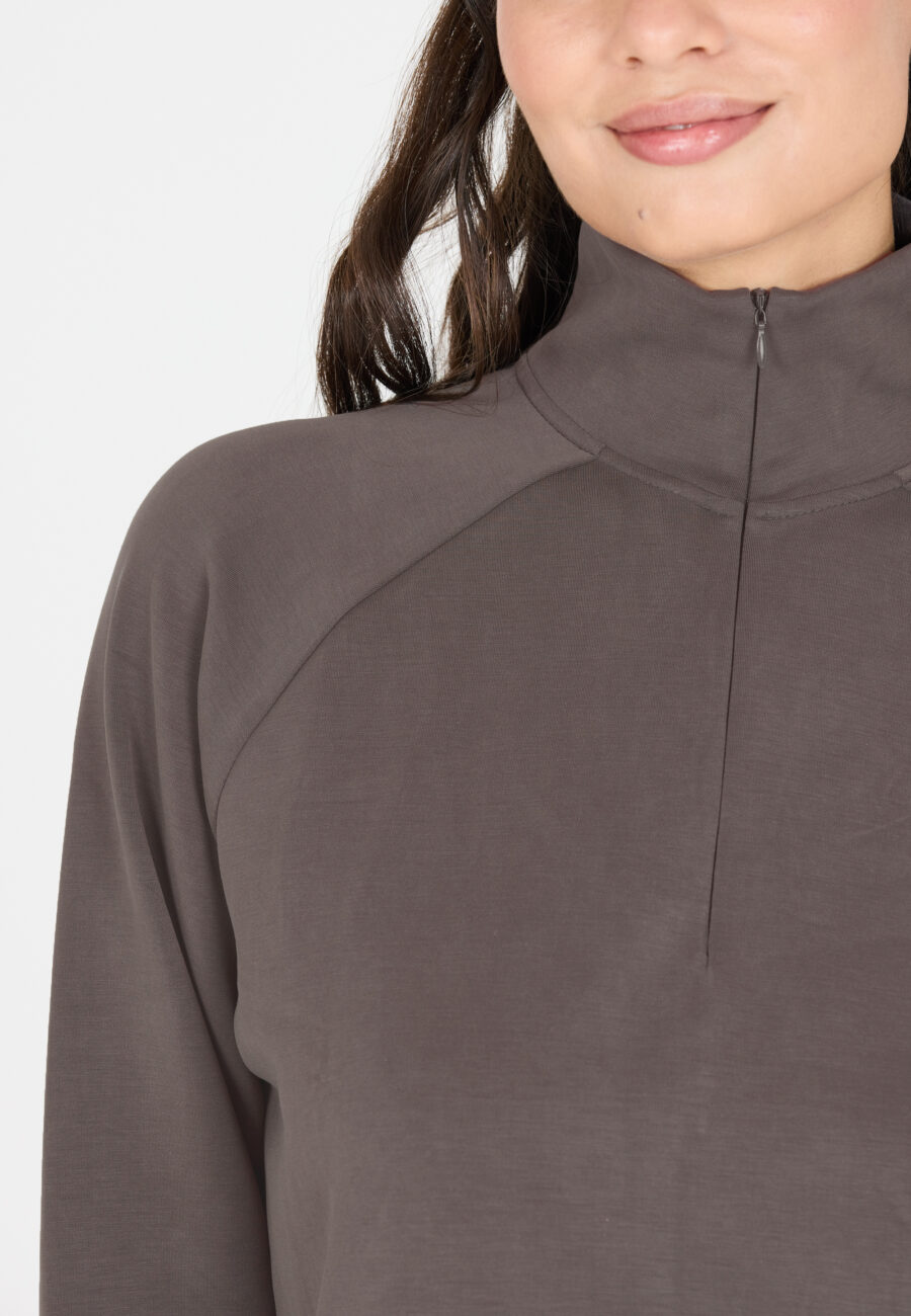 Athlecia Elaina Stylish Comfort Sweatshirt, Dark Concrete - Image 6