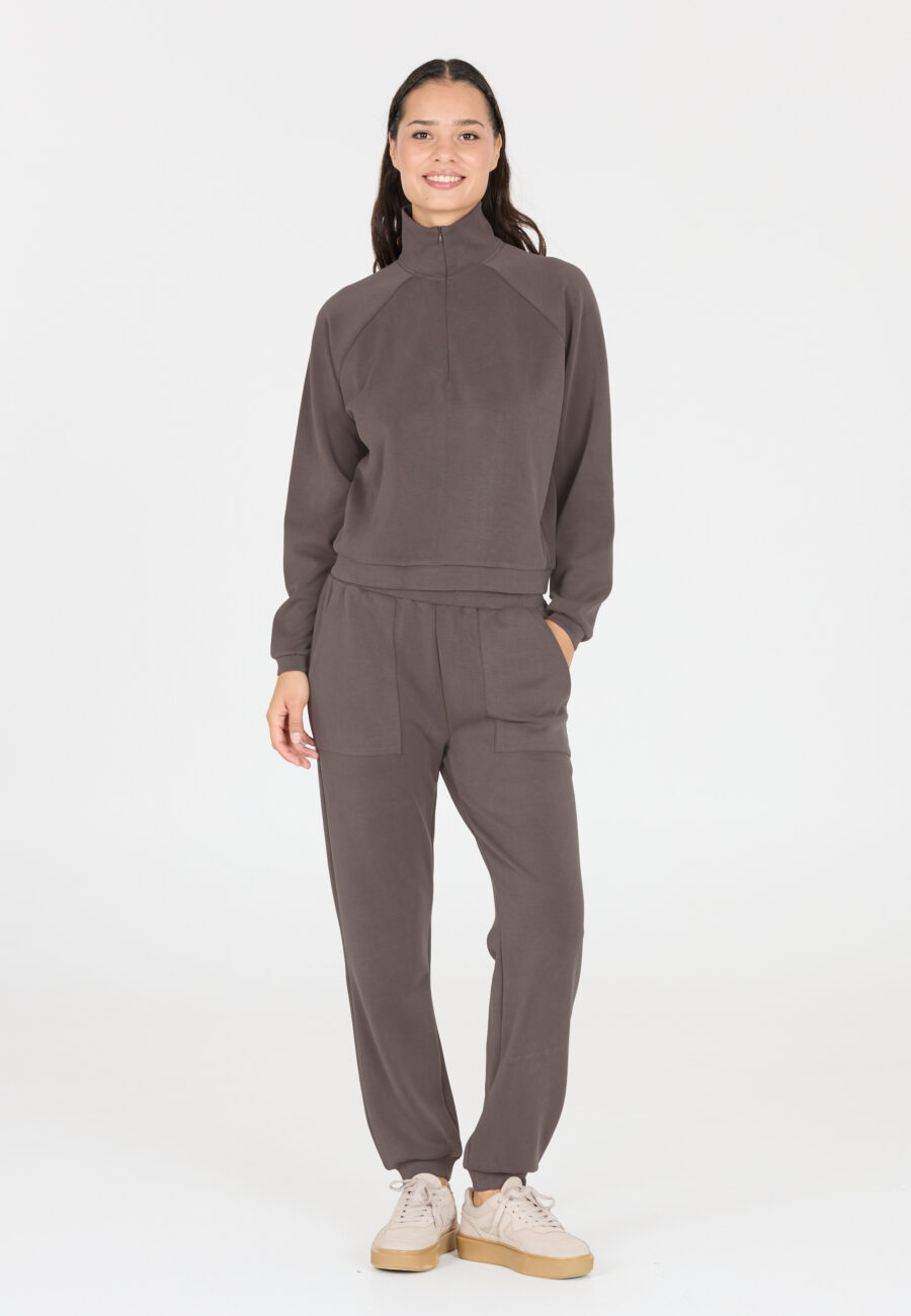Athlecia Elaina Stylish Comfort Sweatshirt, Dark Concrete - Image 8