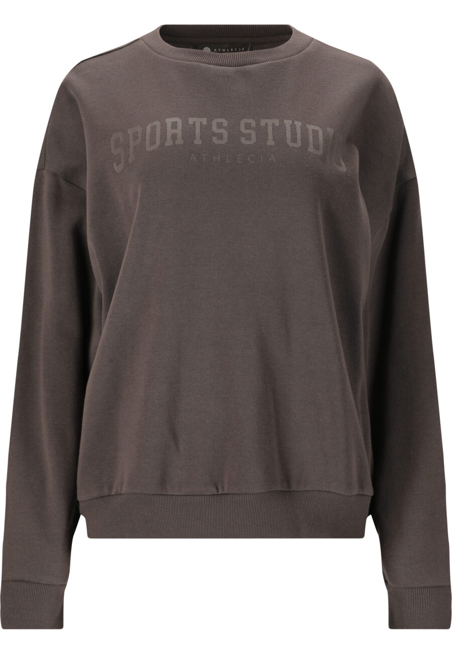Athlecia Giannis W Crew Neck Sweatshirt, Dark Concrete - Image 3