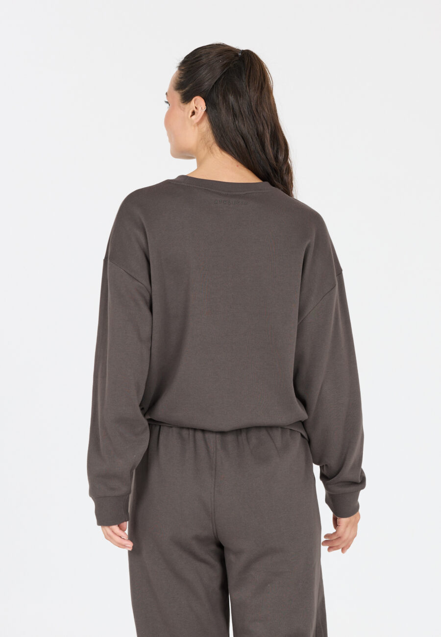 Athlecia Giannis W Crew Neck Sweatshirt, Dark Concrete - Image 2