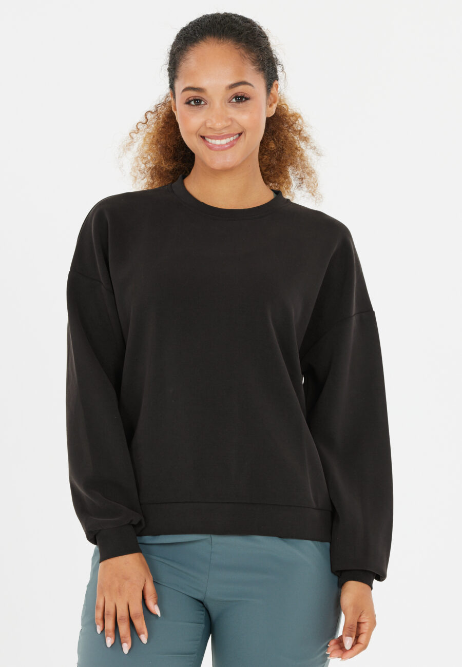 Athlecia Jillnana W Crew Neck Sweatshirt, Black