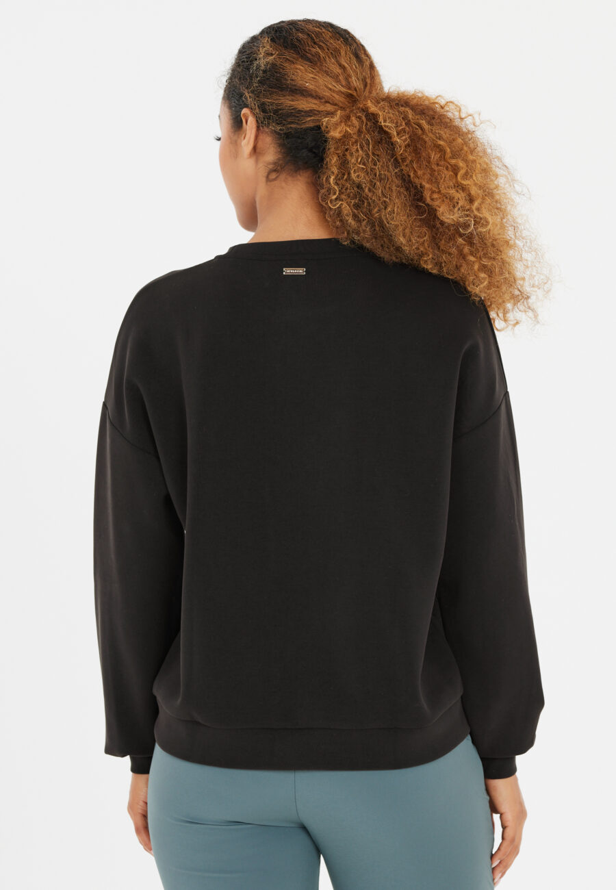 Athlecia Jillnana W Crew Neck Sweatshirt, Black - Image 4