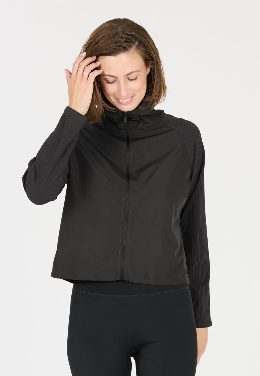 Athlecia Aiana W Stylish Polyester Jacket, Black