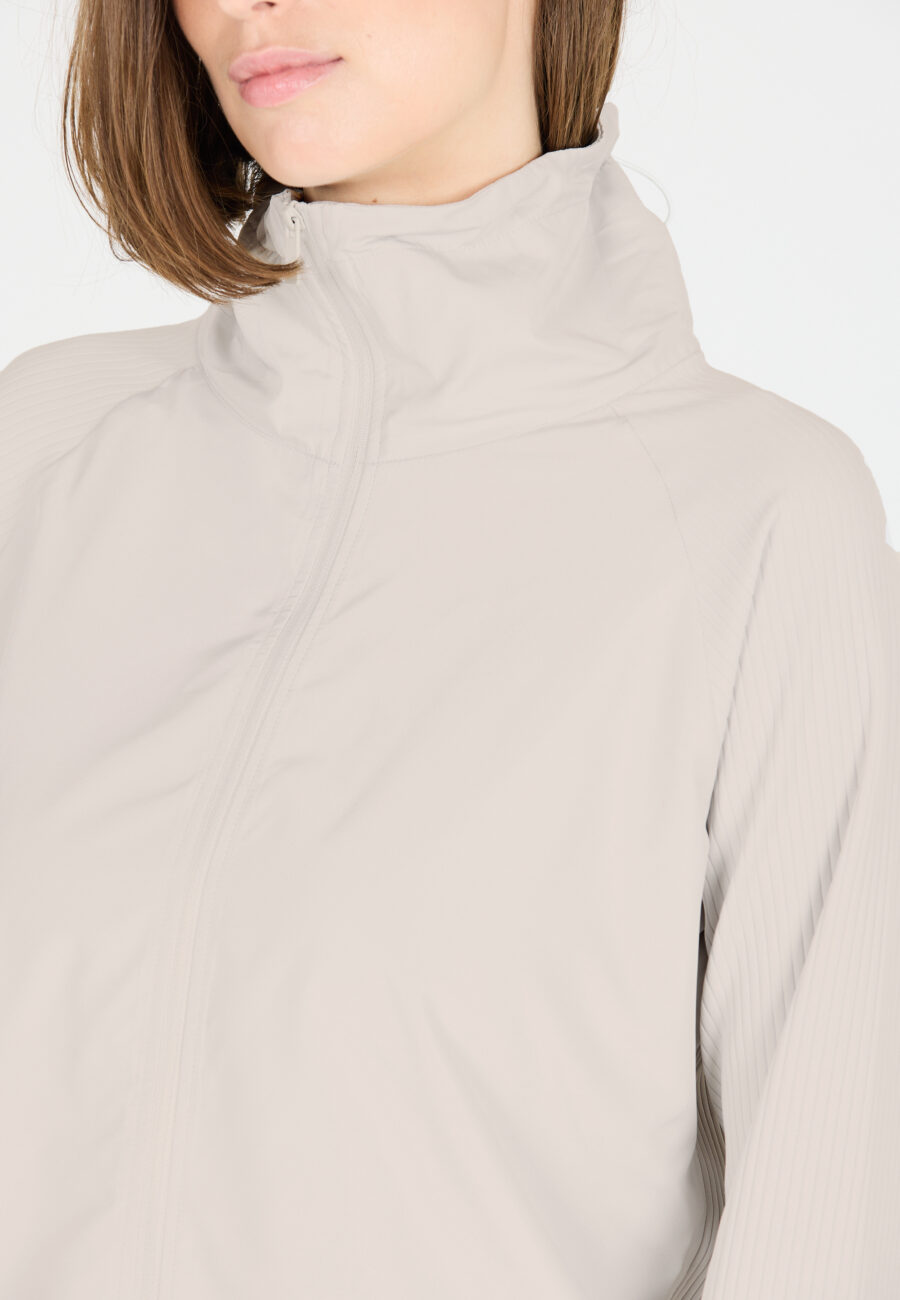 Athlecia Aiana W Stylish Polyester Jacket, Lunar Rock - Image 4