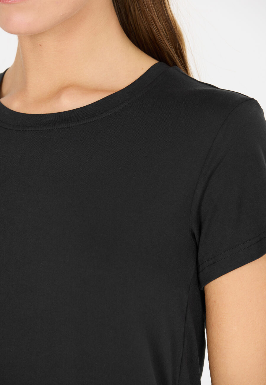 Athlecia Pacy Stylish Short Sleeve T-Shirt, Black - Image 2