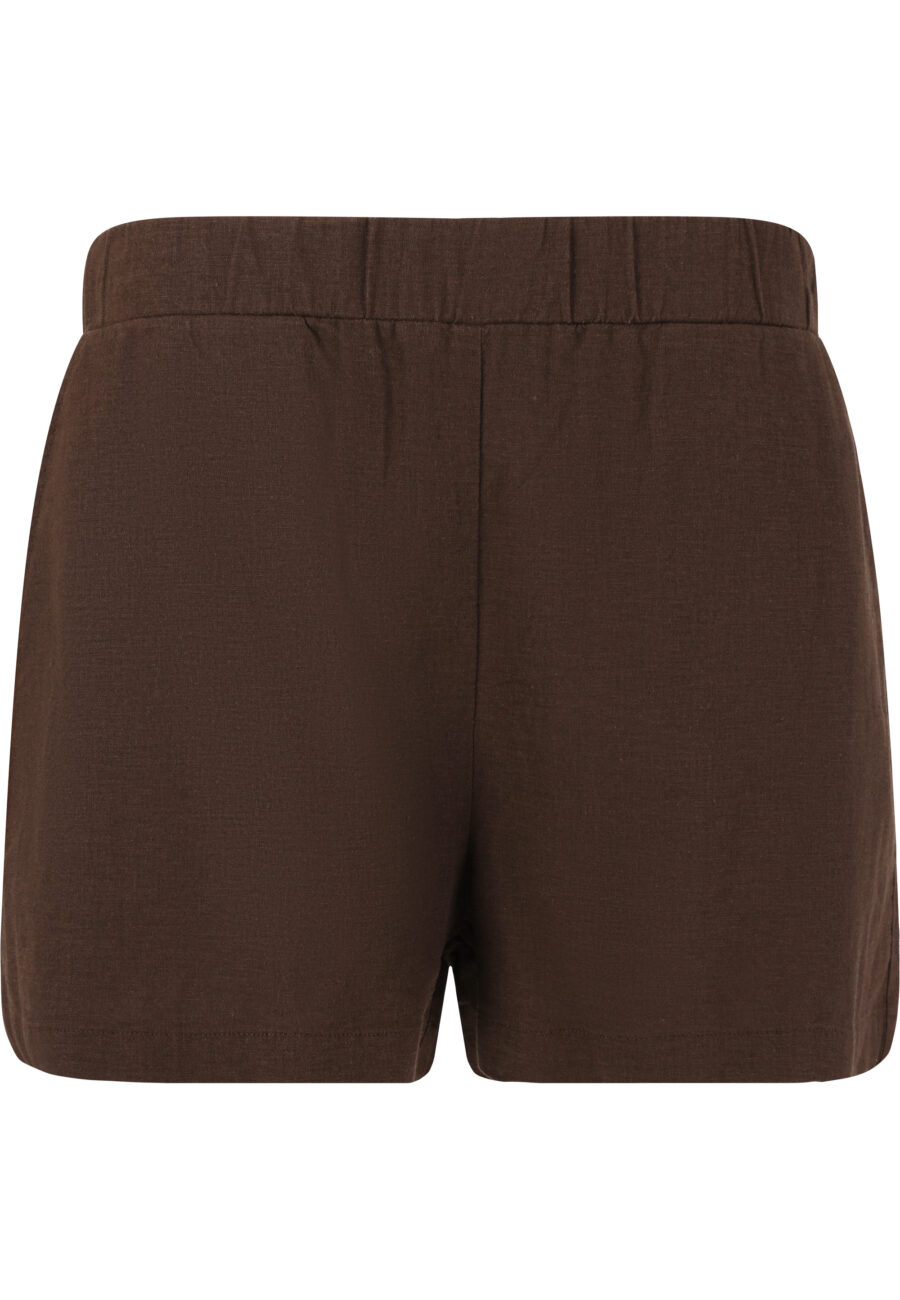 Athlecia Resort W Comfortable Linen Blend Shorts, Java - Image 2