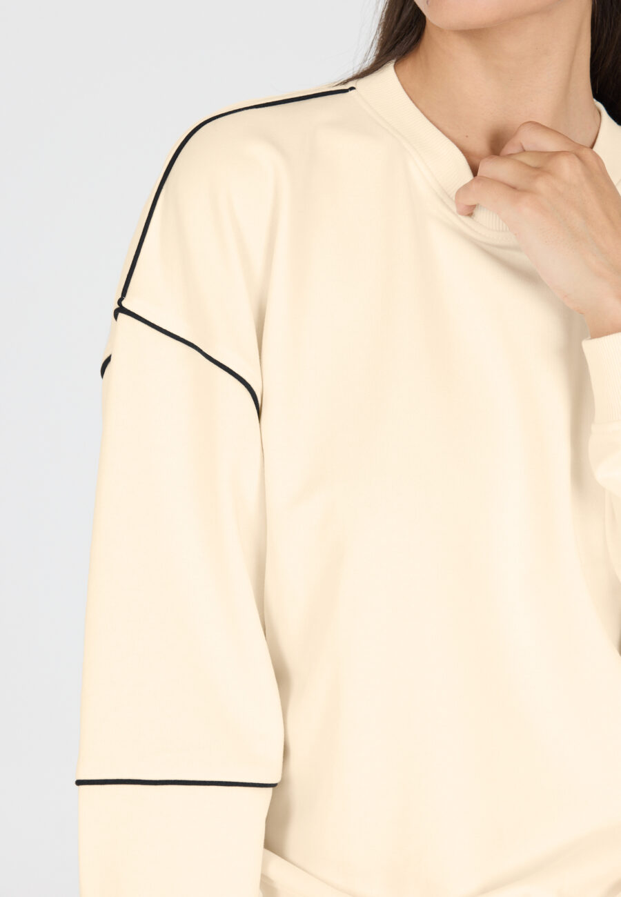 Athlecia Nandy Comfortable Sweatshirt, Whisper White - Image 6
