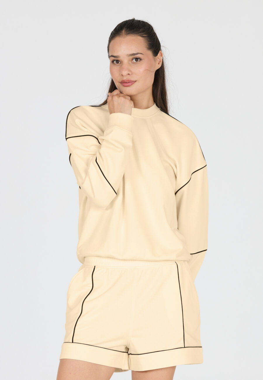 Athlecia Nandy Comfortable Sweatshirt, Whisper White