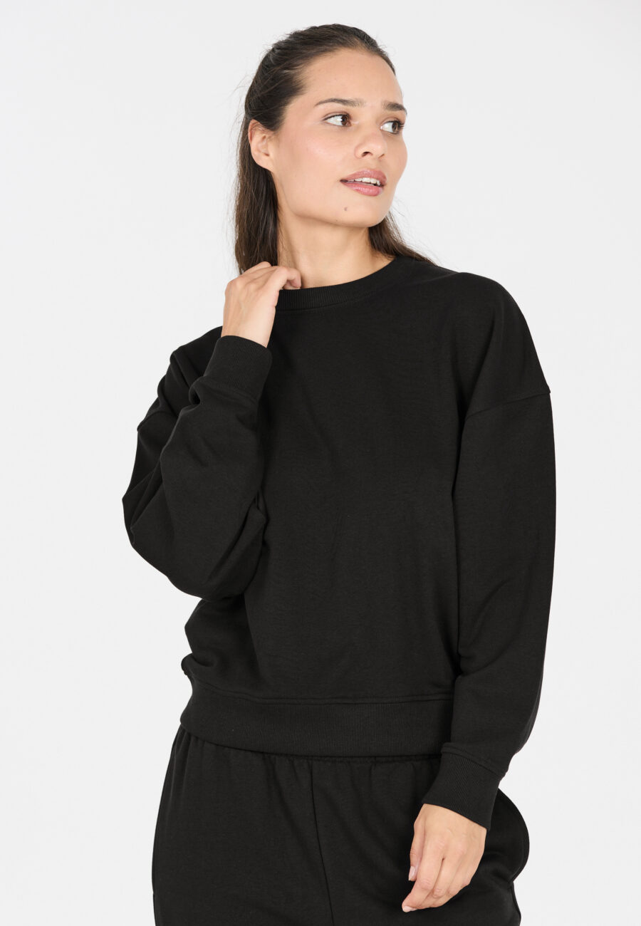 Athlecia Crecy W Cozy Crew Neck Sweatshirt, Black