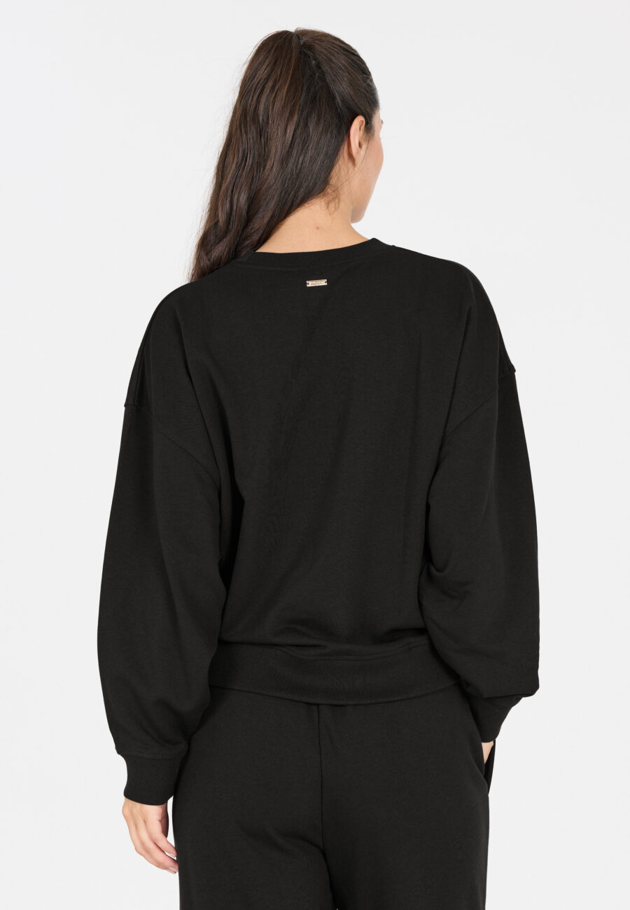 Athlecia Crecy W Cozy Crew Neck Sweatshirt, Black - Image 4
