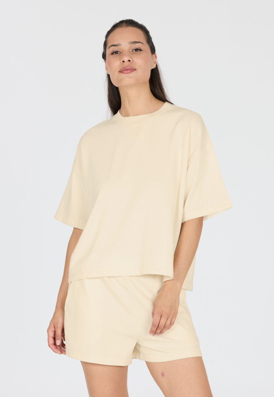 Athlecia Crecy Stylish Short Sleeve T-shirt, Whisper White