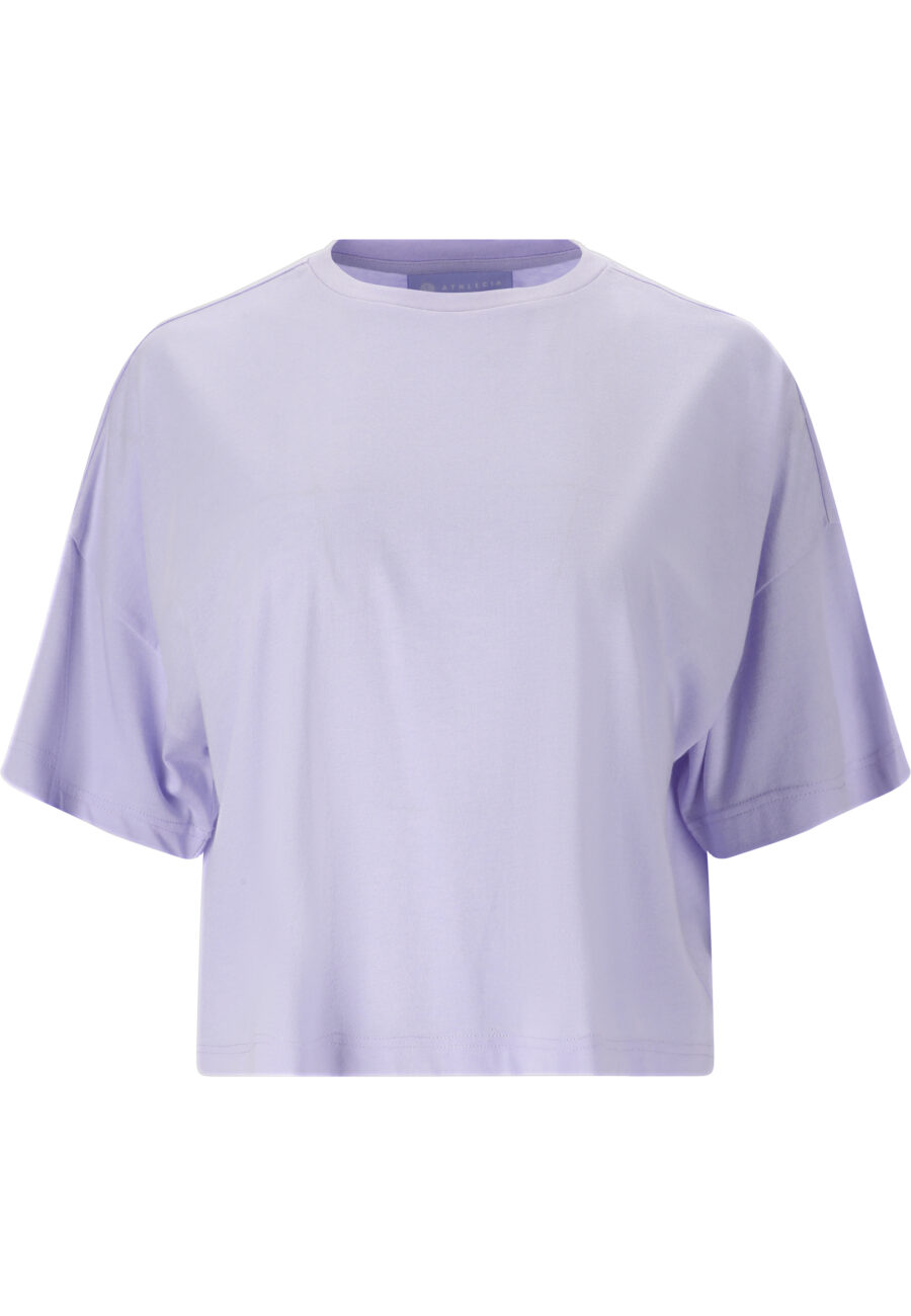 Athlecia Reynolds Soft Cotton Blend T-Shirt, Purple Heather - Image 10