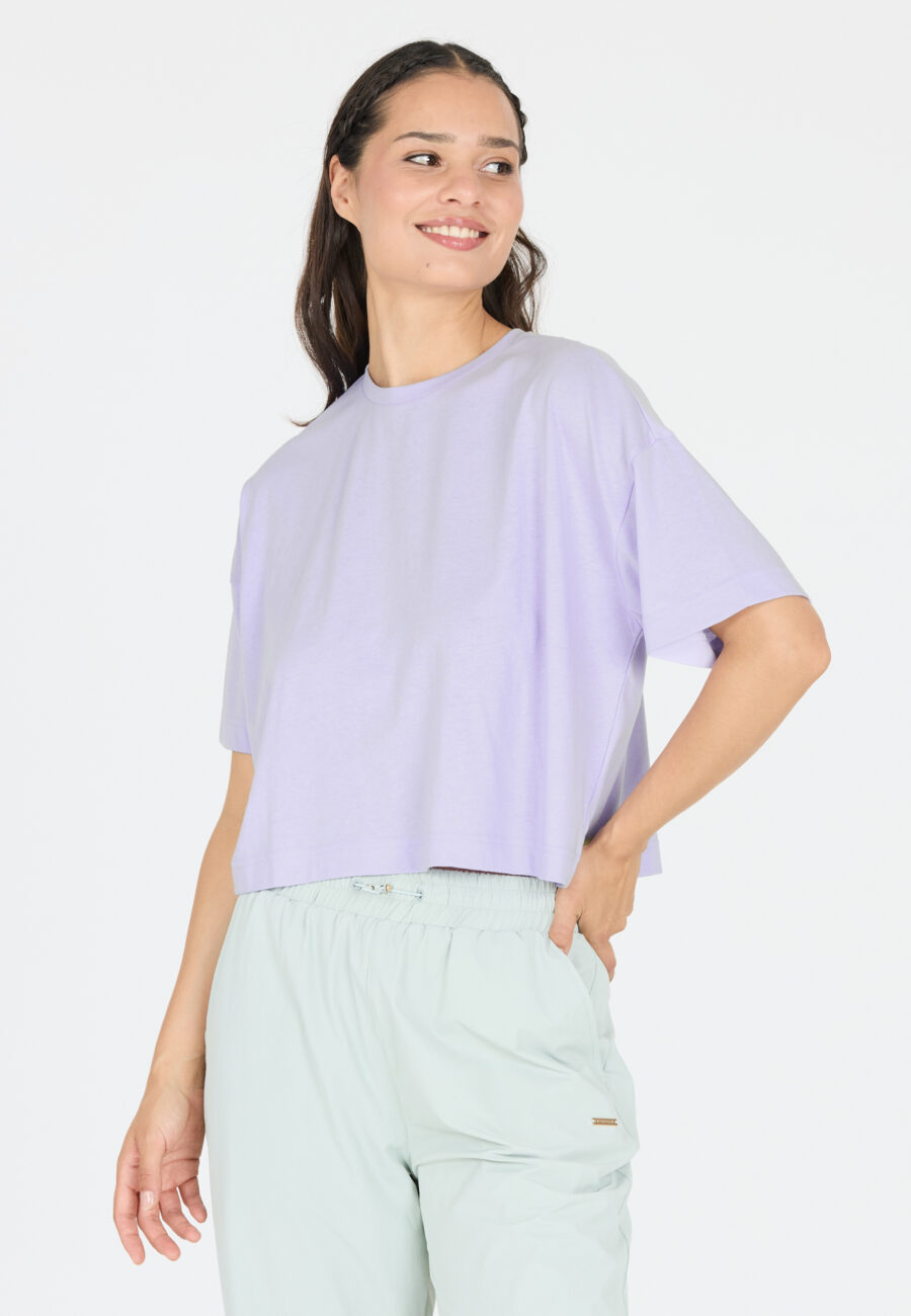 Athlecia Reynolds Soft Cotton Blend T-Shirt, Purple Heather