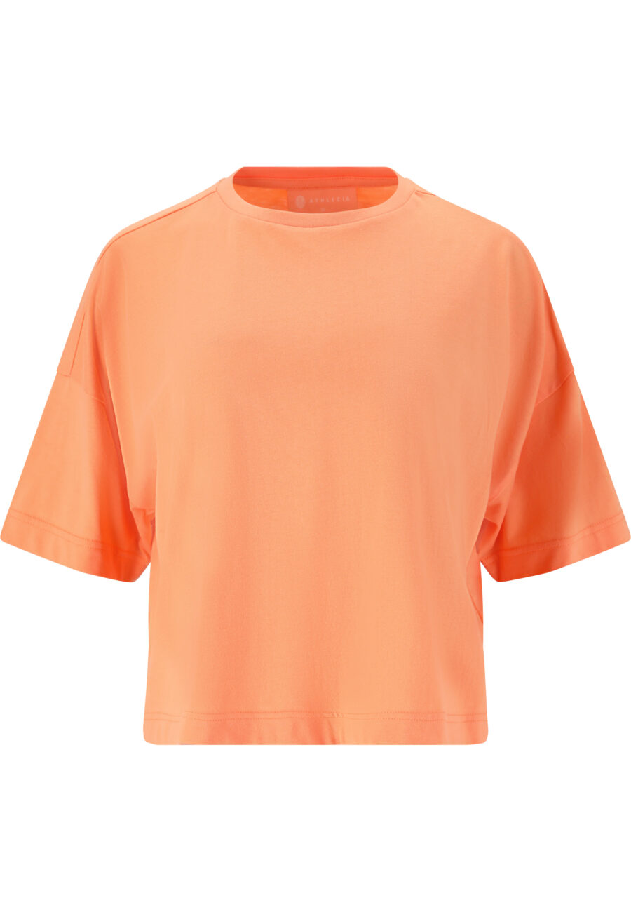 Athlecia Reynolds Soft Cotton Blend T-Shirt, Peach Cobbler - Image 2