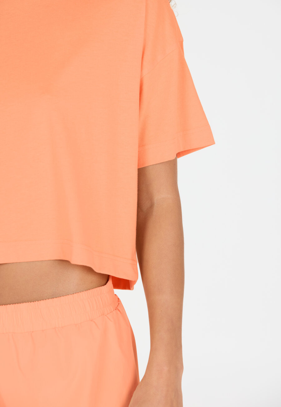 Athlecia Reynolds Soft Cotton Blend T-Shirt, Peach Cobbler - Image 5