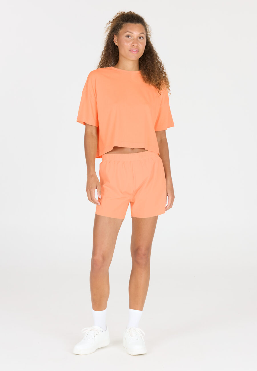 Athlecia Reynolds Soft Cotton Blend T-Shirt, Peach Cobbler - Image 6