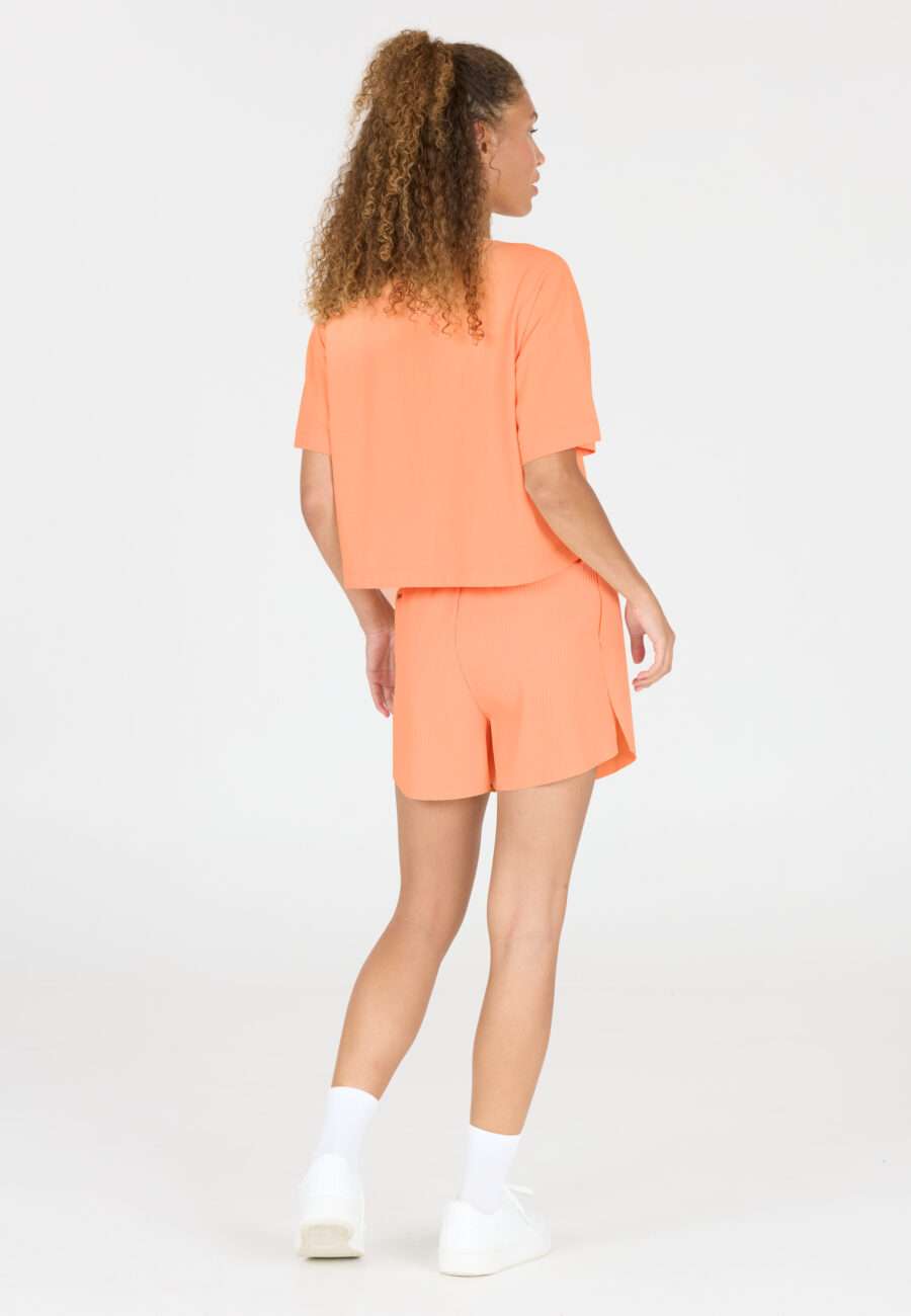 Athlecia Reynolds Soft Cotton Blend T-Shirt, Peach Cobbler - Image 7