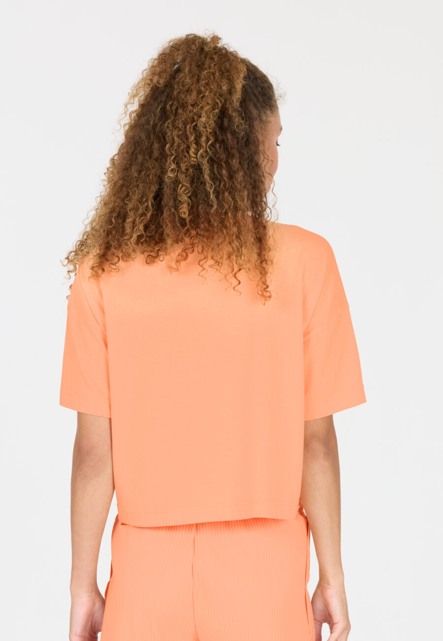 Athlecia Reynolds Soft Cotton Blend T-Shirt, Peach Cobbler - Image 9