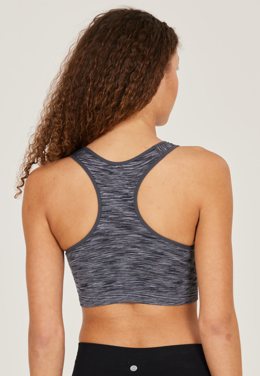 Athlecia Freesia Melange Seamless Sports Bra, Black - Image 9