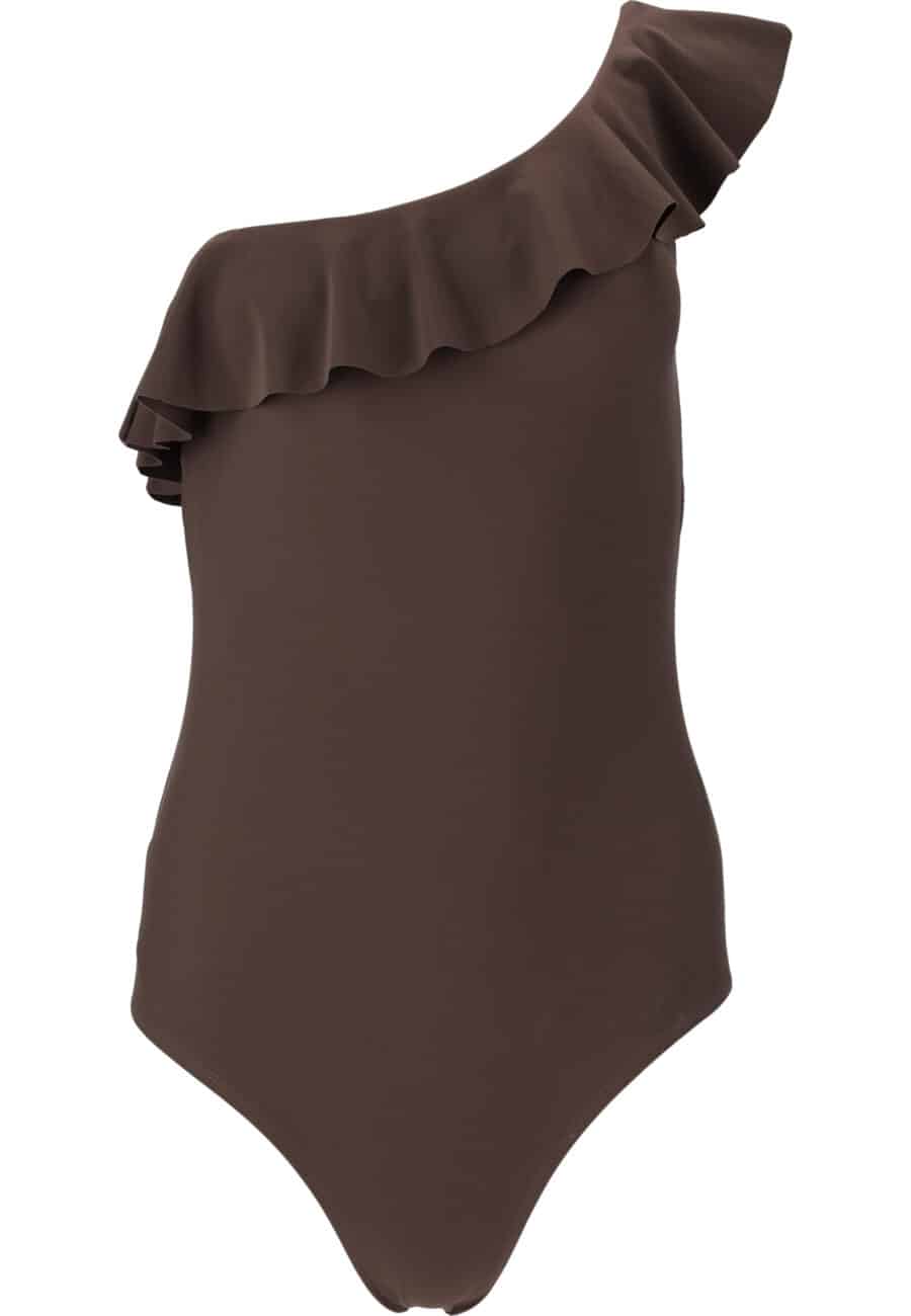 Athlecia Aralei One Shoulder Swimsuit, Java - Image 2