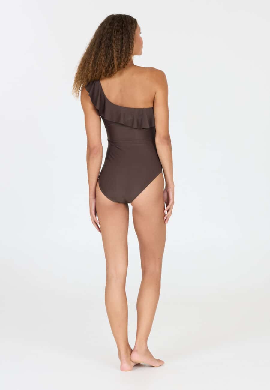 Athlecia Aralei One Shoulder Swimsuit, Java - Image 7