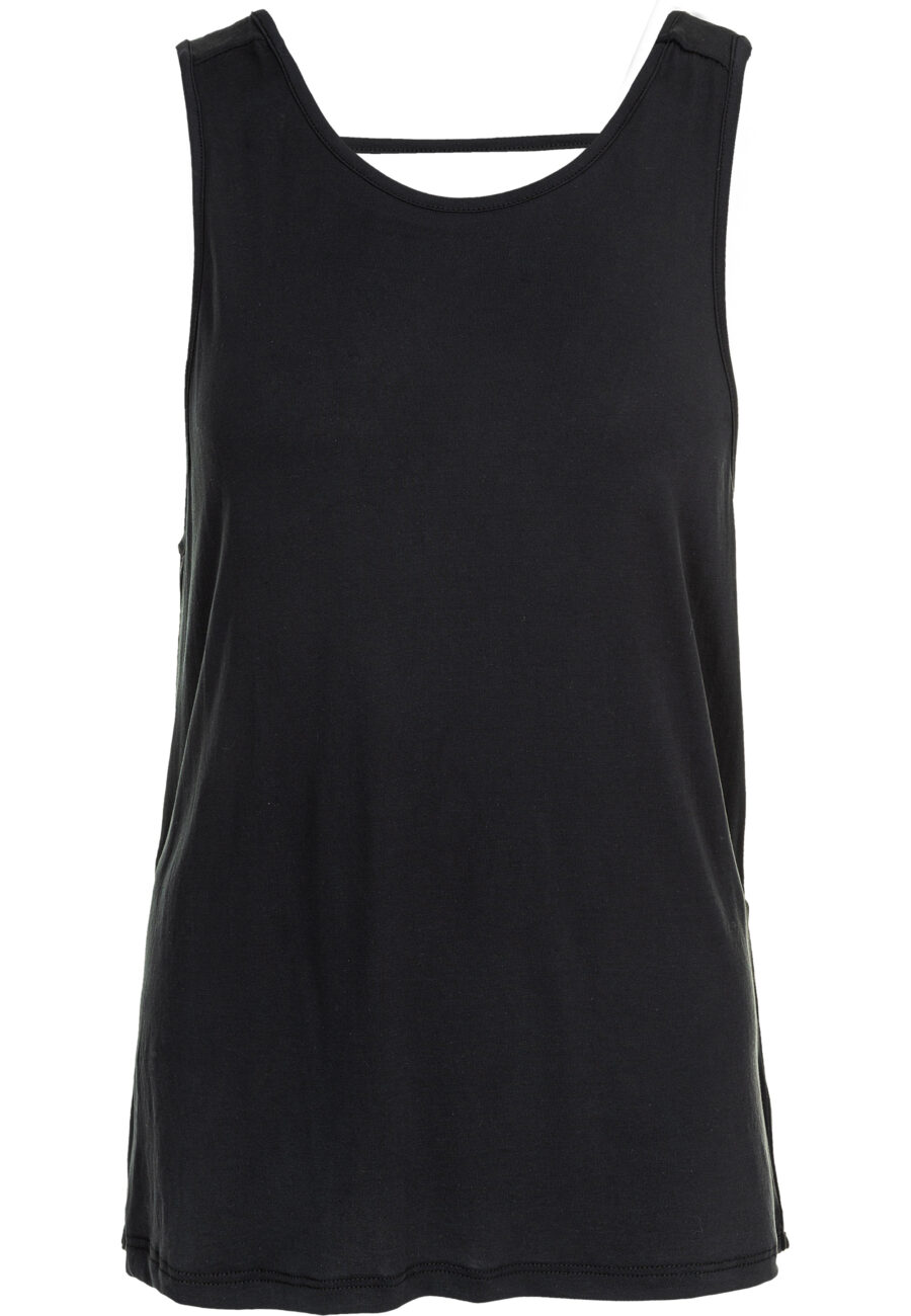 Athlecia Susar Stylish Knot Front Top, Black - Image 2