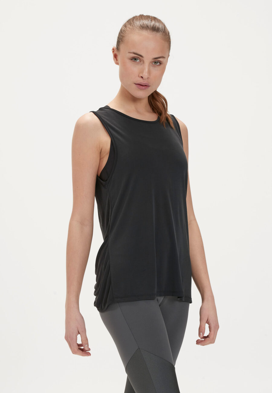 Athlecia Susar Stylish Knot Front Top, Black - Image 7