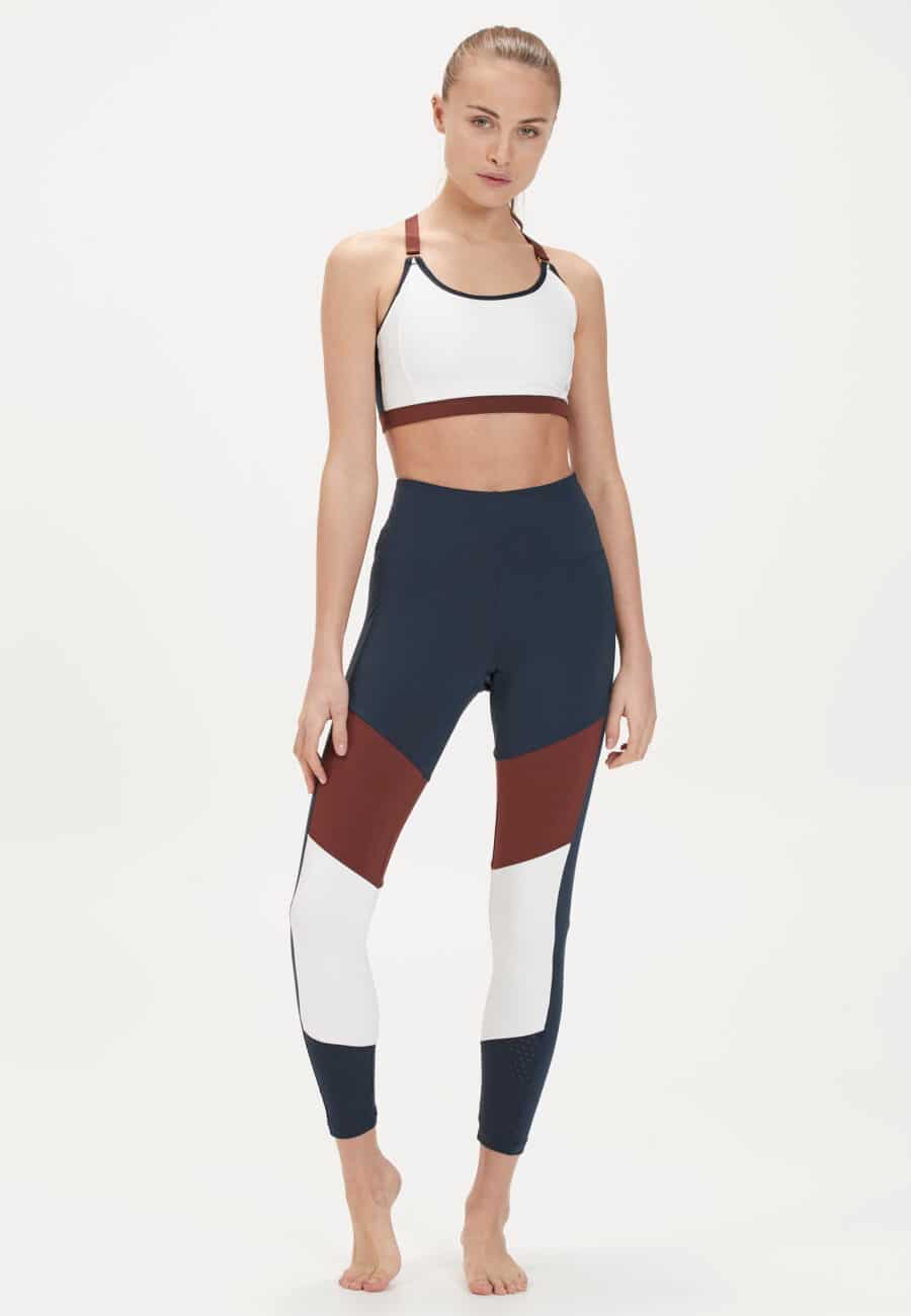 Athlecia Sasham Color Block Sports Bra, Dark Sapphire - Image 7