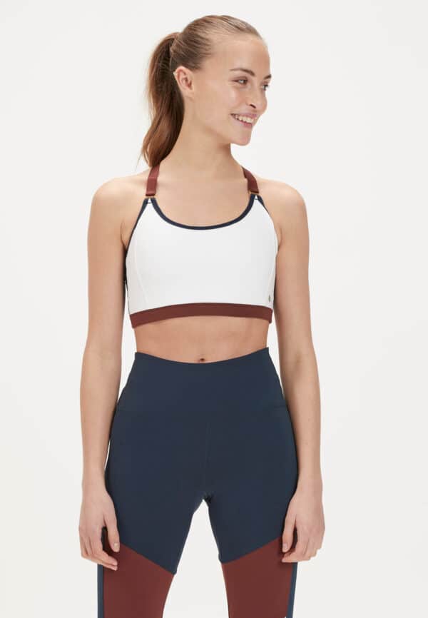 Athlecia Sasham Color Block Sports Bra, Dark Sapphire