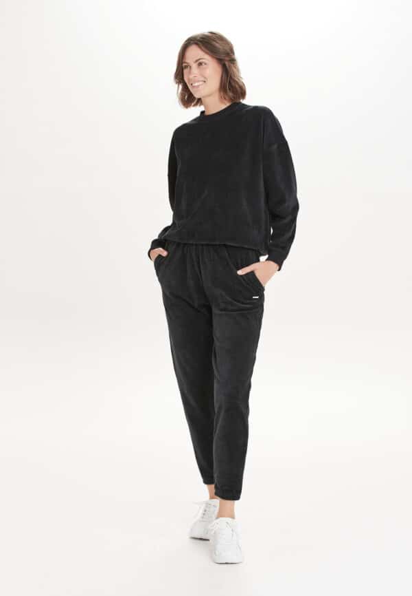 Athlecia Marlie Stylish Rib Leggings, Black