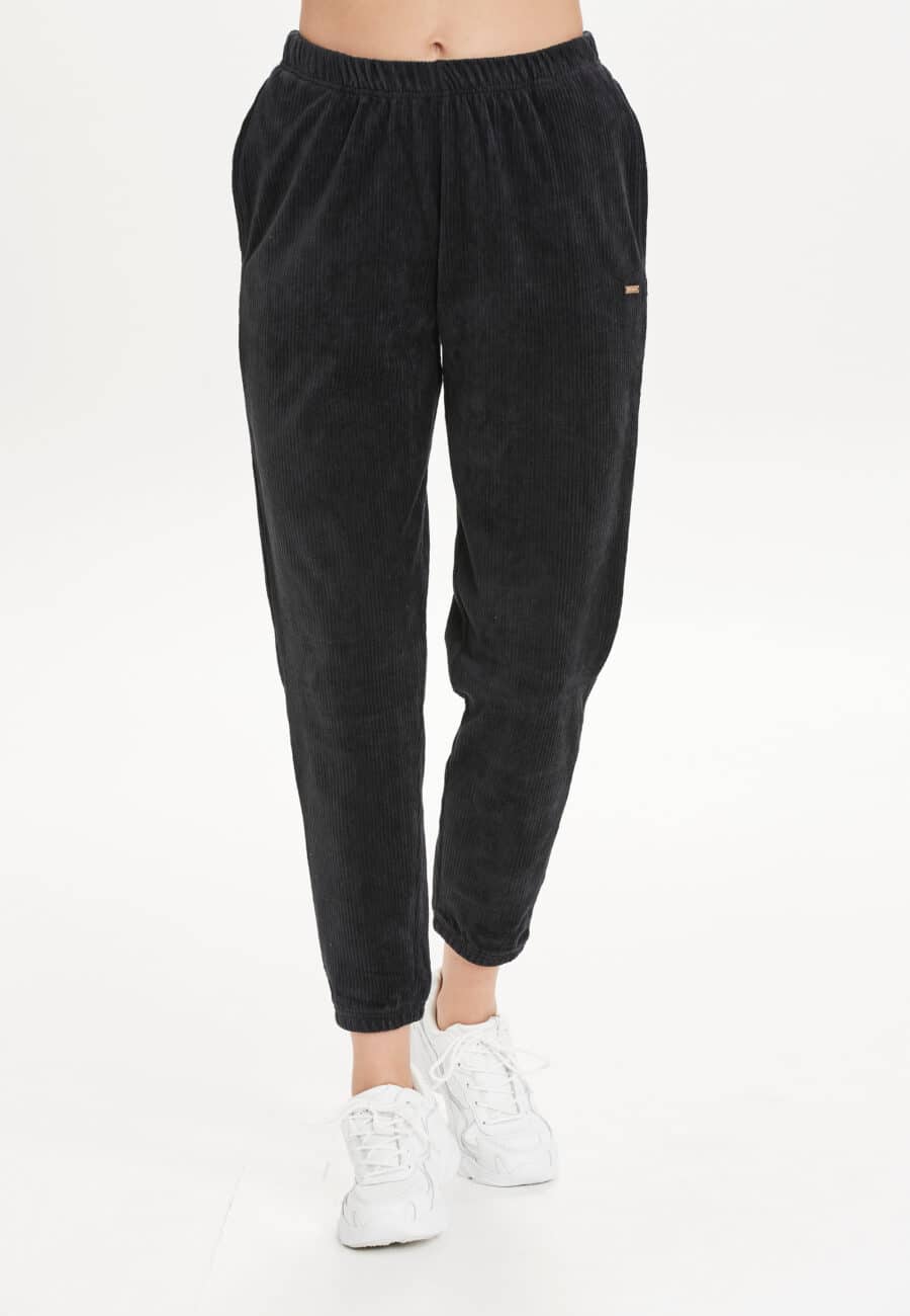 Athlecia Marlie Stylish Rib Leggings, Black - Image 9