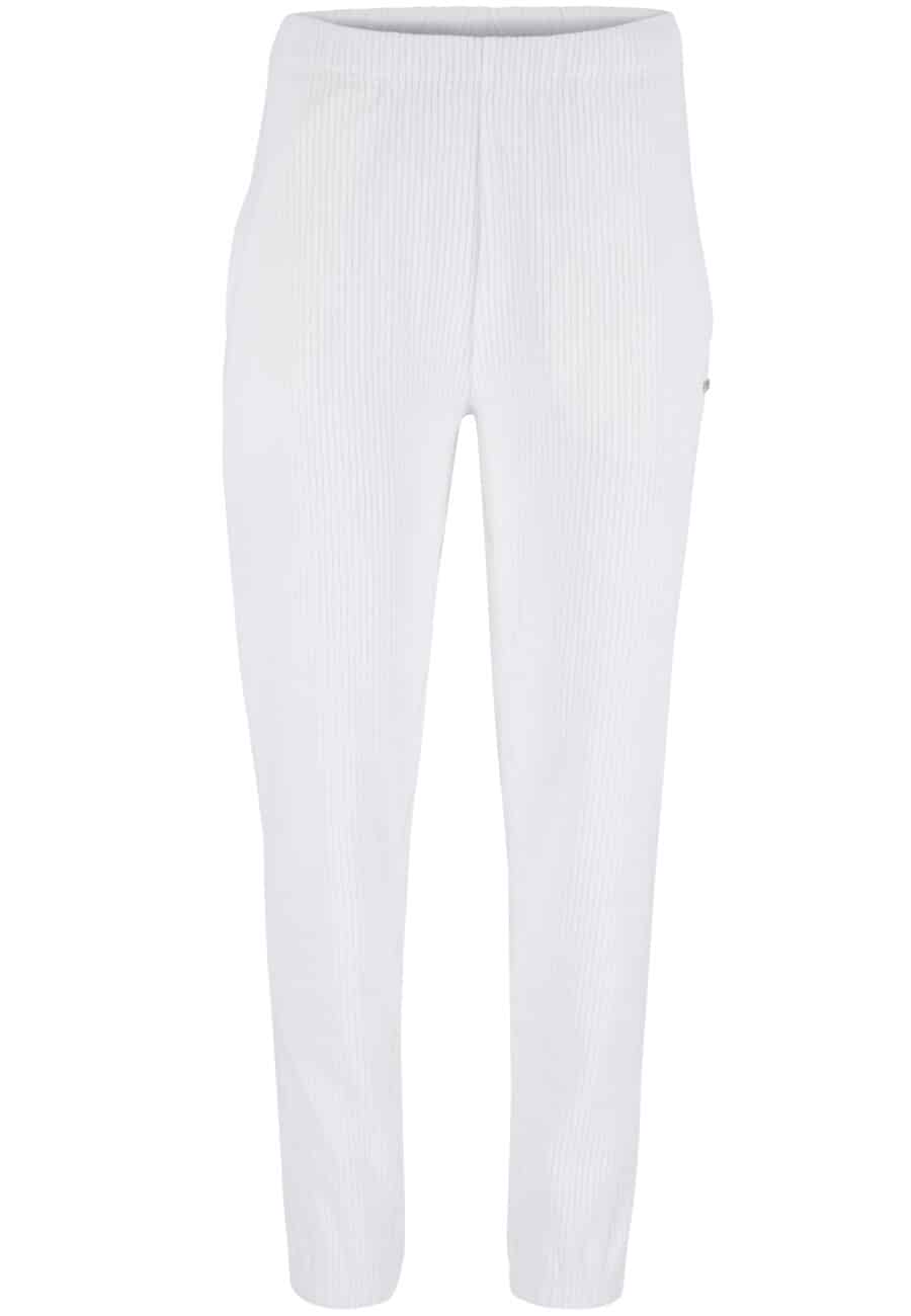 Athlecia Marlie Stylish Rib Leggings, White - Image 2