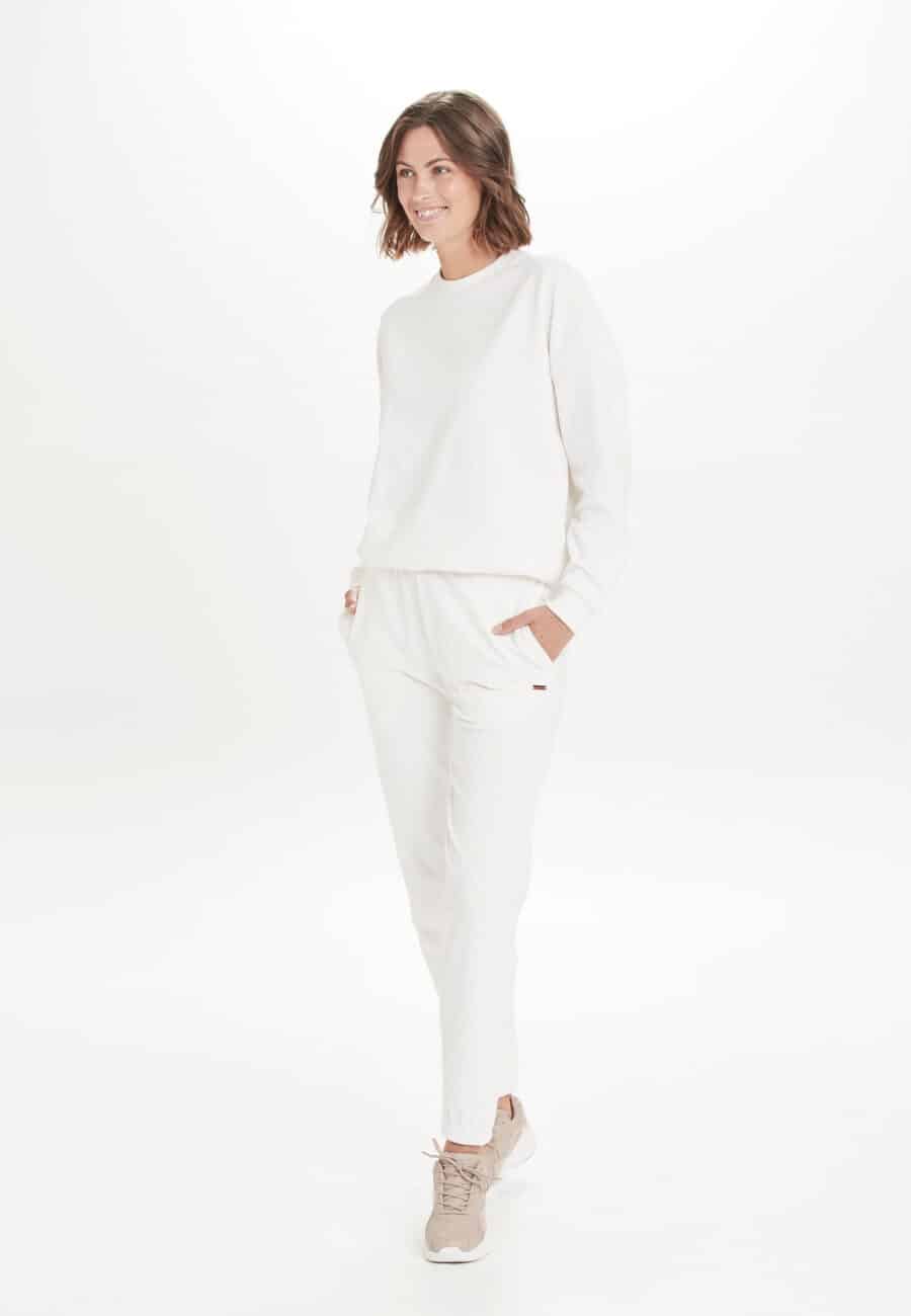 Athlecia Marlie Stylish Rib Leggings, White
