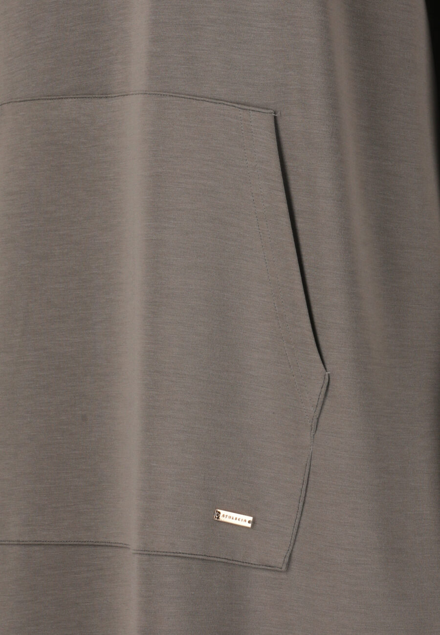 Athlecia Pasarna W Comfortable Sweat Dress, Gunmetal - Image 4