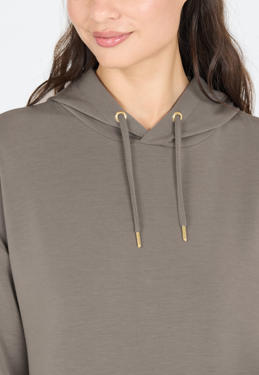 Athlecia Pasarna W Comfortable Sweat Dress, Gunmetal - Image 5