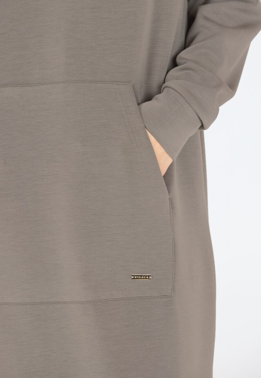 Athlecia Pasarna W Comfortable Sweat Dress, Gunmetal - Image 6