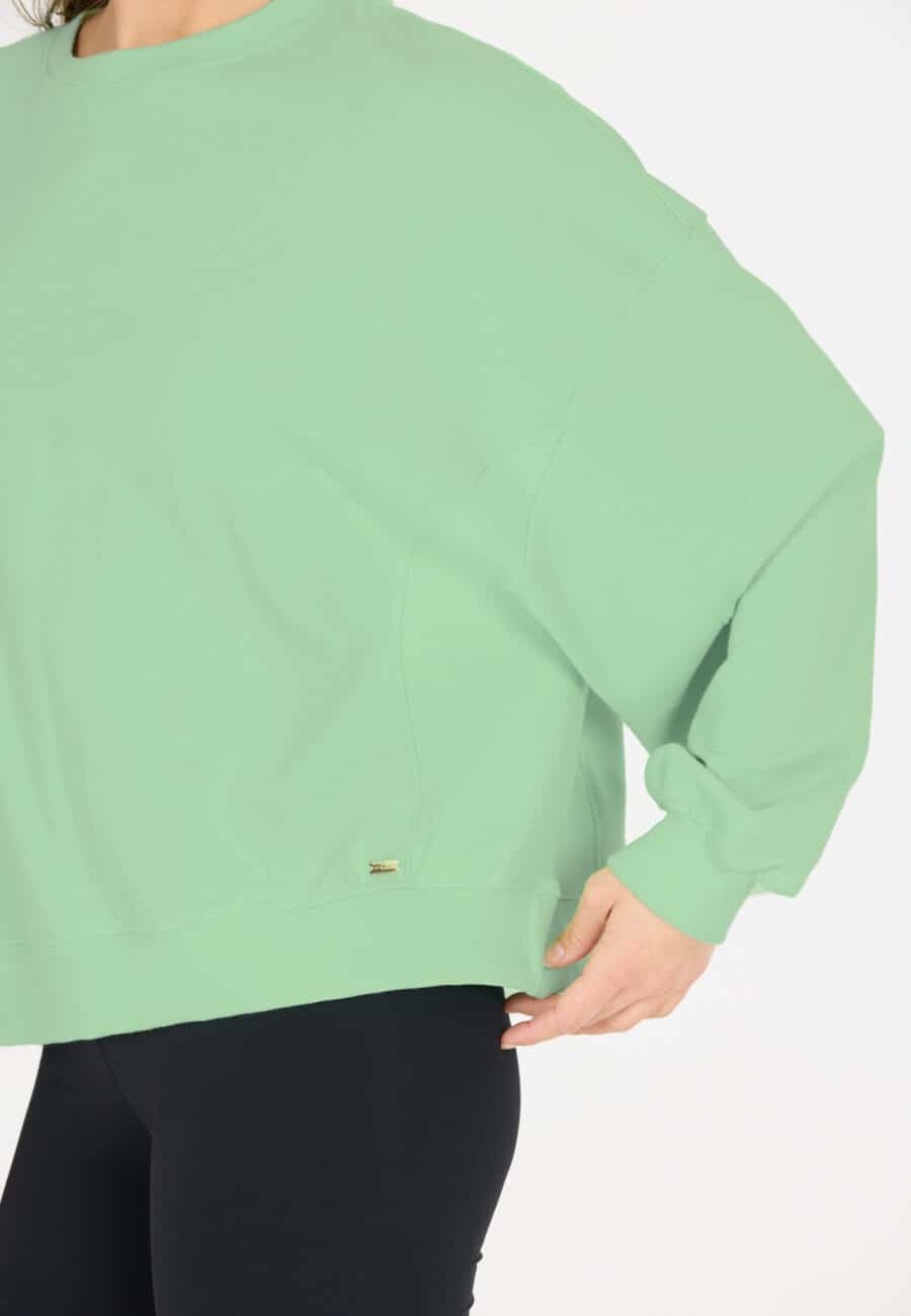 Athlecia Ranee Oversized Sweatshirt, Green Ash - Image 5